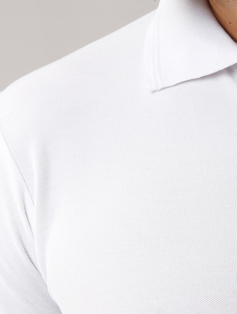 white solid polo t-shirt - 17775049 - Zoom Image - 5