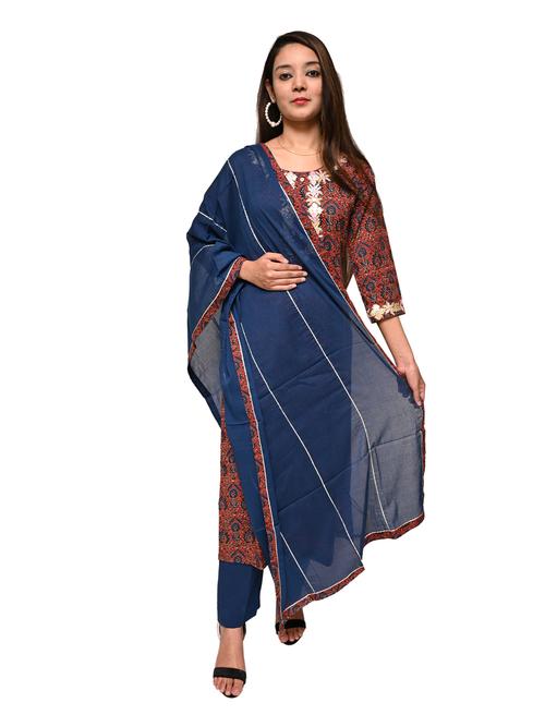 kurta pant dupatta set - 17775085 - Standard Image - 1
