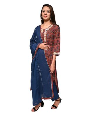 kurta pant dupatta set - 17775085 - Standard Image - 4
