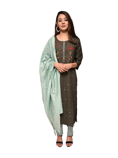 kurta pant dupatta set - 17775101 - Standard Image - 1