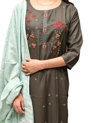 kurta pant dupatta set - 17775101 - Standard Image - 3