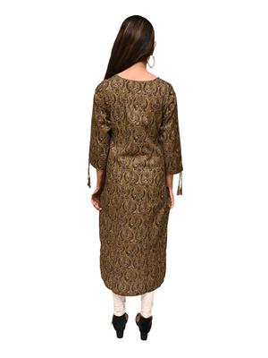 afsana flared kurta straight printed color - 17775151 - Standard Image - 2