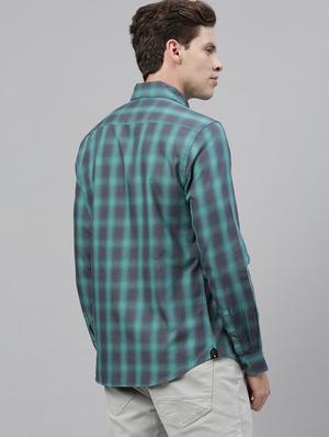 green checkered casual shirt - 17775373 - Standard Image - 3