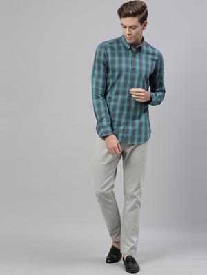 green checkered casual shirt - 17775373 - Standard Image - 4