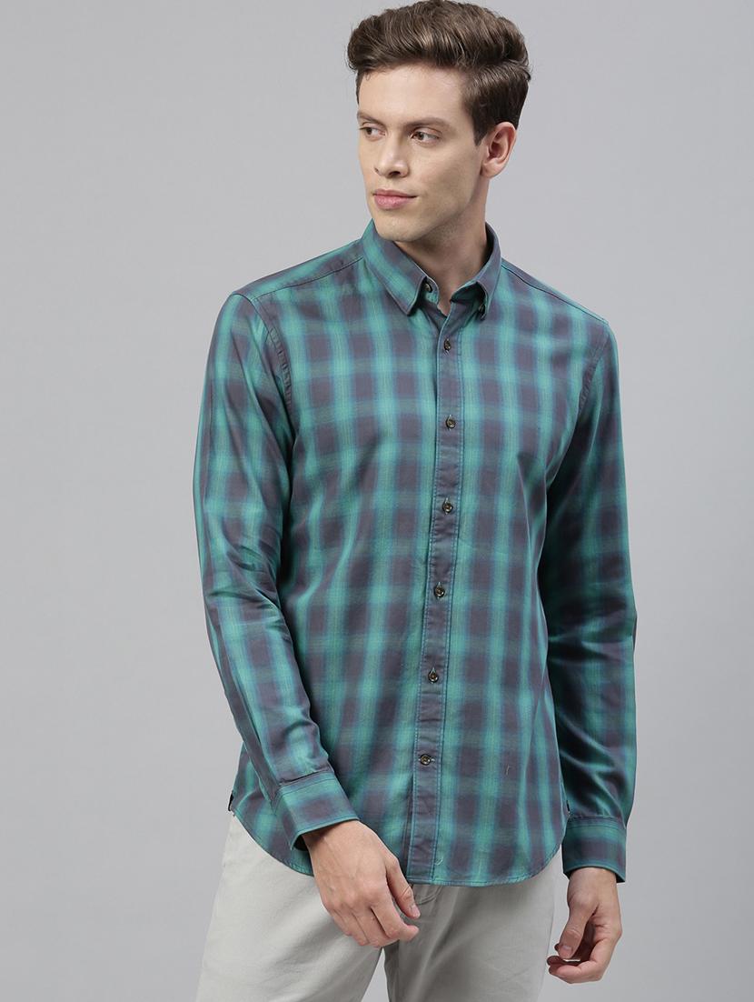green checkered casual shirt - 17775373 - Zoom Image - 1