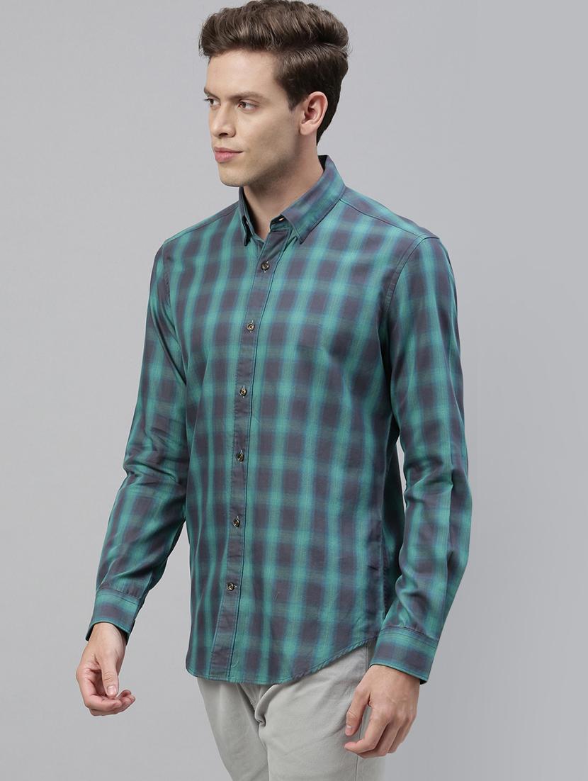 green checkered casual shirt - 17775373 - Zoom Image - 2