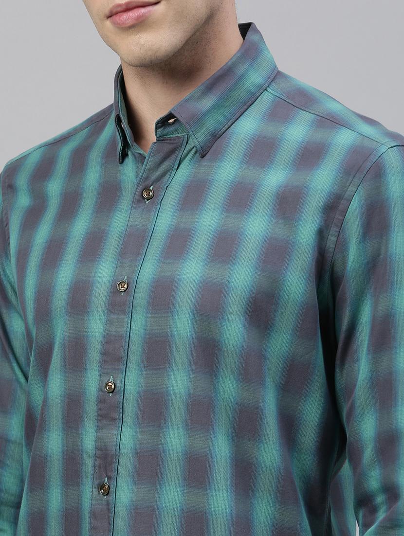 green checkered casual shirt - 17775373 - Zoom Image - 5