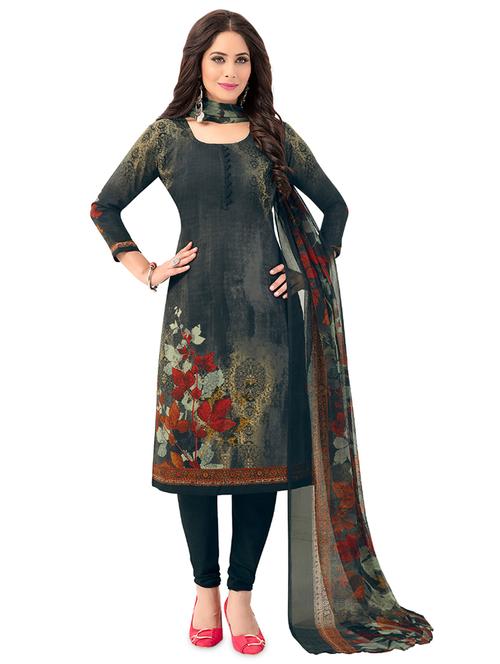 printed unstitched suit - 17775401 - Standard Image - 1