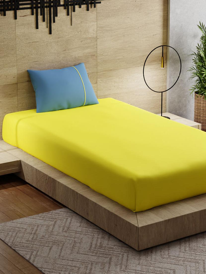 cotton single bedsheet with 1 pillow cover - 17775498 - Zoom Image - 2