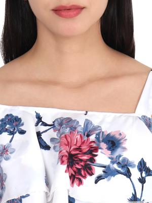 white floral dress - 17775577 - Standard Image - 4