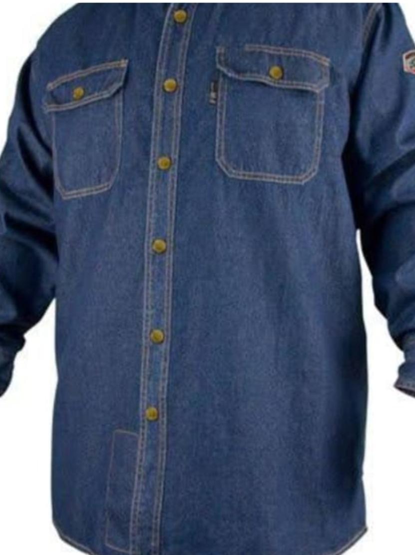 blue denim casual shirt - 17775605 - Zoom Image - 2