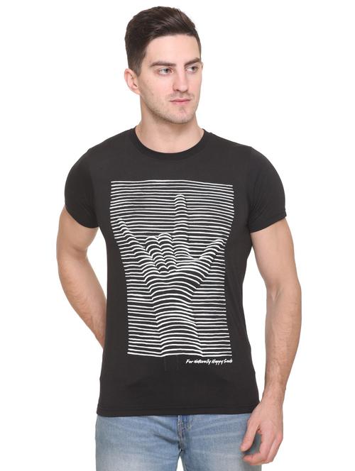 black printed t-shirt - 17775699 - Standard Image - 1