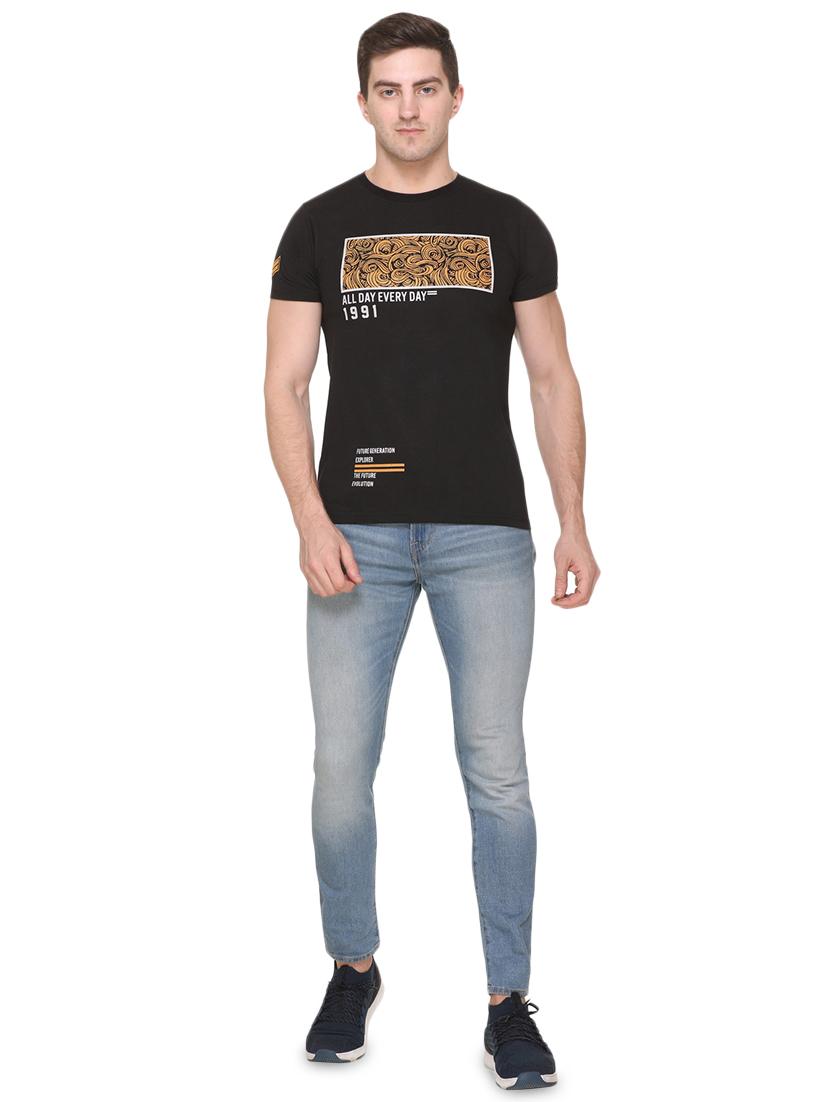 black printed t-shirt - 17775702 - Zoom Image - 4