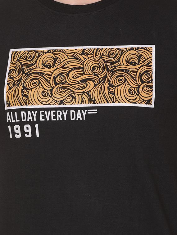 black printed t-shirt - 17775702 - Zoom Image - 6