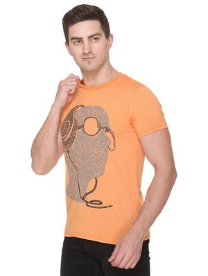 orange printed t-shirt - 17775705 - Standard Image - 2