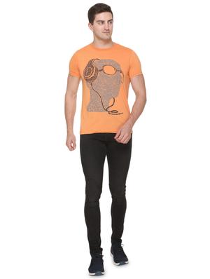 orange printed t-shirt - 17775705 - Standard Image - 4