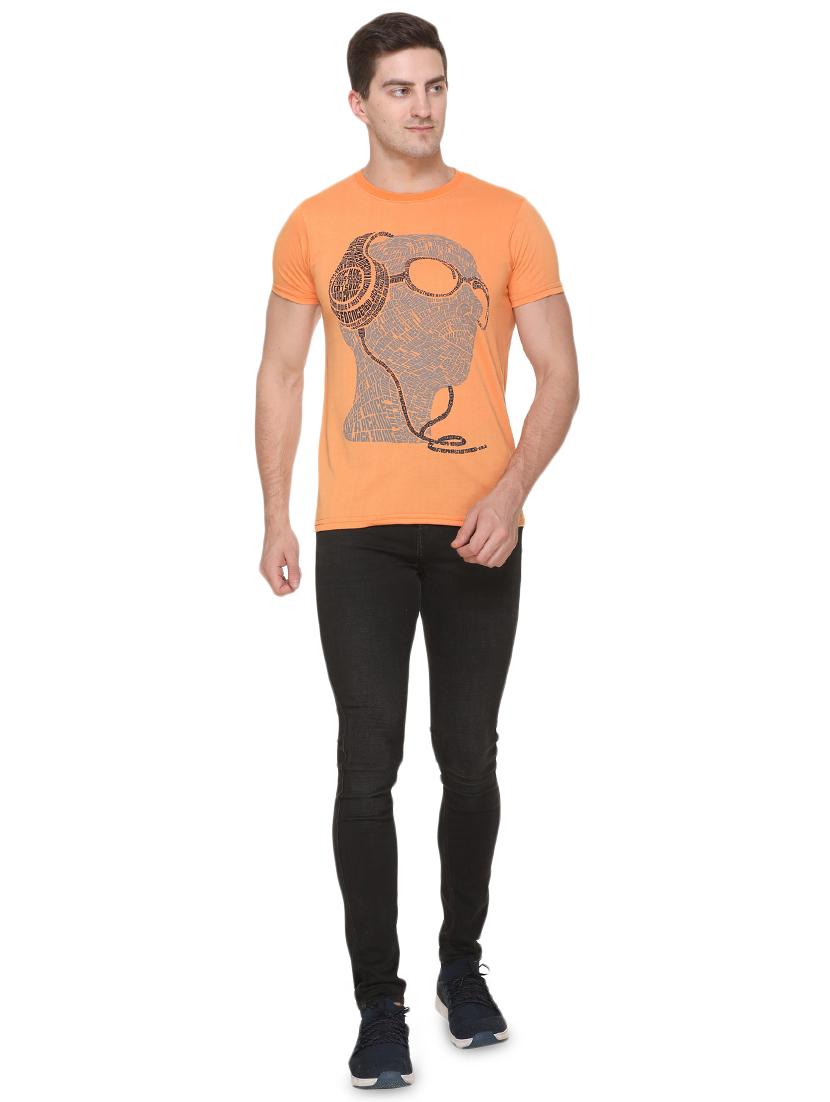 orange printed t-shirt - 17775705 - Zoom Image - 4