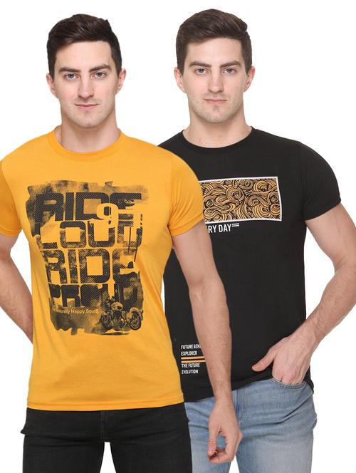 set of 2 multi colored printed t-shirts - 17775721 - Standard Image - 1