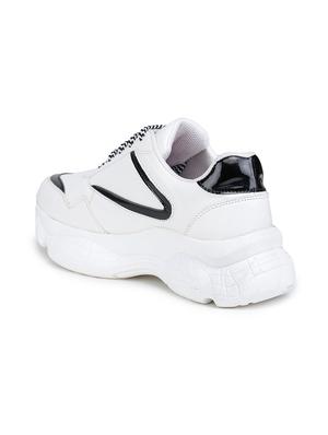 black synthetic laceup sneakers - 17776267 - Standard Image - 3