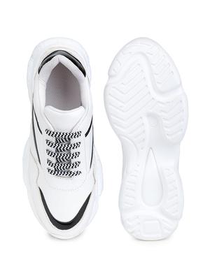black synthetic laceup sneakers - 17776267 - Standard Image - 4