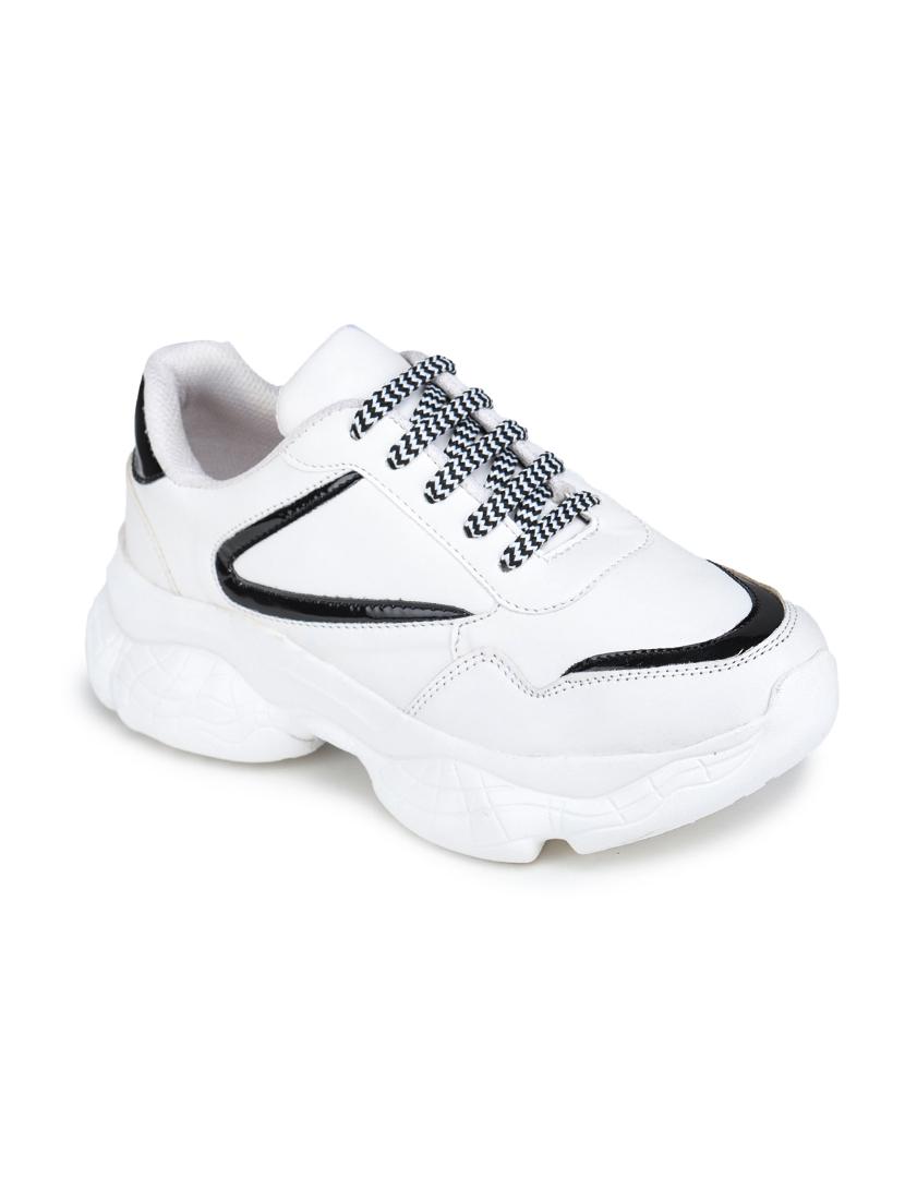 black synthetic laceup sneakers - 17776267 - Zoom Image - 1