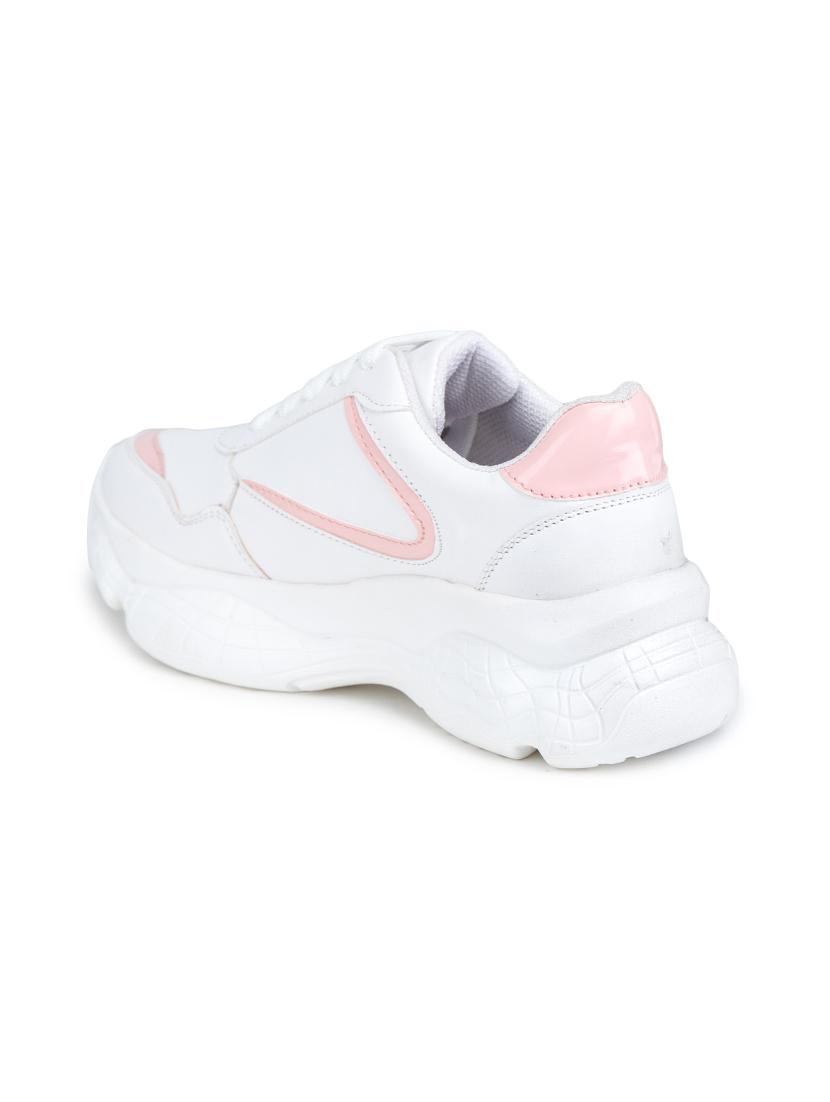 pink synthetic laceup sneakers - 17776268 - Zoom Image - 3