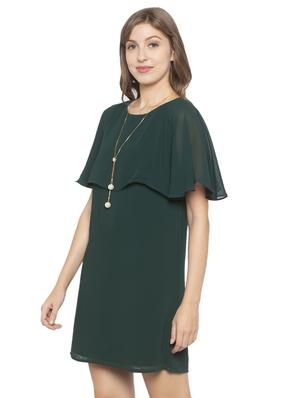 bell sleeved solid shift dress - 17776340 - Standard Image - 2