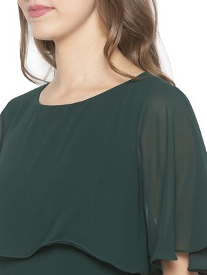 bell sleeved solid shift dress - 17776340 - Standard Image - 4