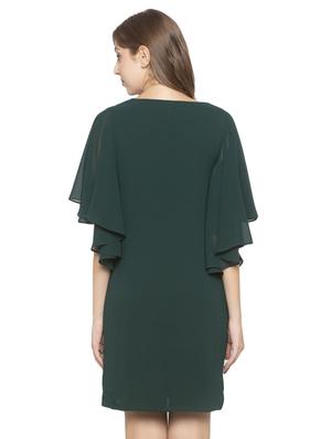 bell sleeved solid shift dress - 17776361 - Standard Image - 3