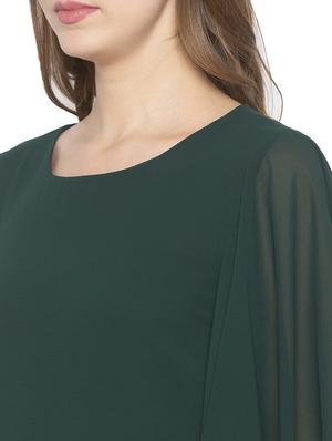 bell sleeved solid shift dress - 17776361 - Standard Image - 4