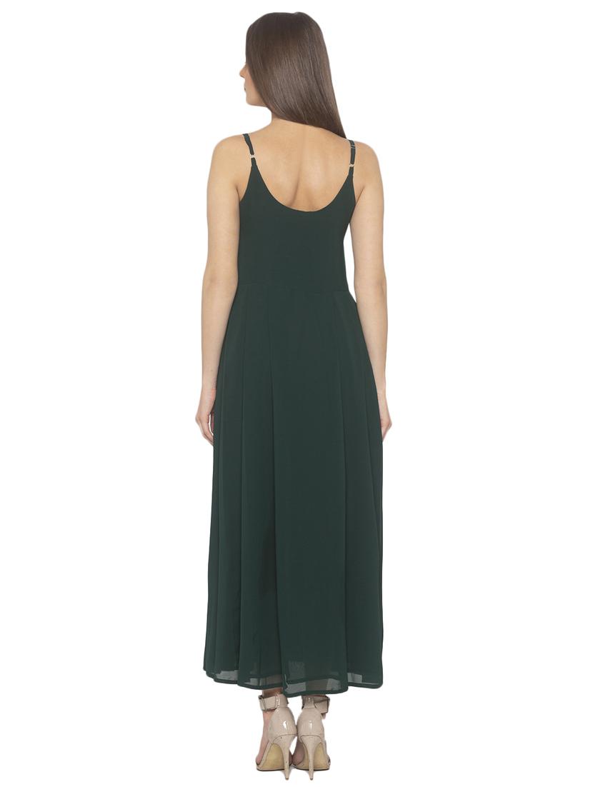 cami neck solid fit & flare dress - 17776388 - Zoom Image - 3