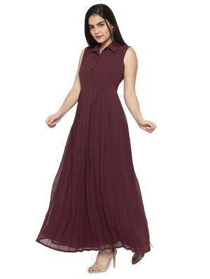 pleated solid shirt dress - 17776404 - Standard Image - 2
