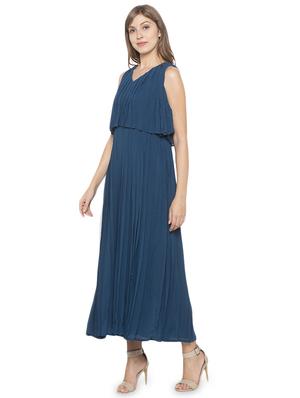 v-neck solid layered dress - 17776448 - Standard Image - 2