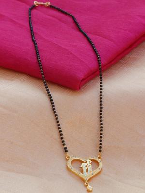 gold metal mangalsutra - 17776821 - Standard Image - 2