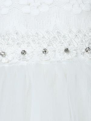 white embellished frock - 17777008 - Standard Image - 4
