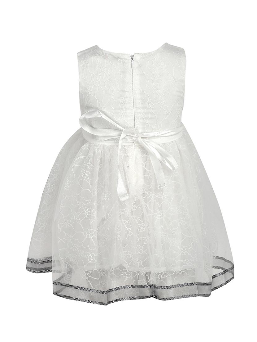 white embellished frock - 17777021 - Zoom Image - 3