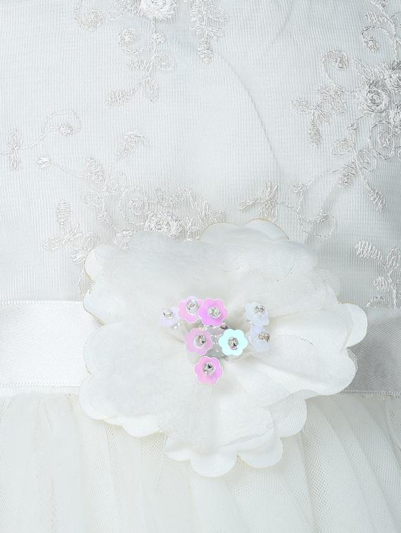 white embellished frock - 17777022 - Zoom Image - 5