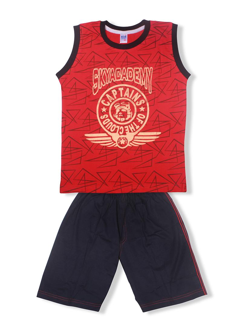 graphic printed shorts set - 17777693 - Zoom Image - 1