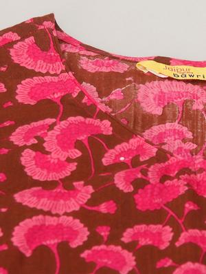 floral printed straight kurta - 17777876 - Standard Image - 7