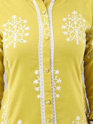printed a-line kurta - 17777879 - Standard Image - 4