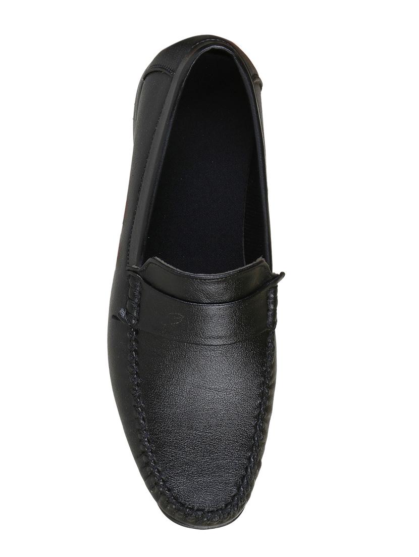 black synthetic slip on loafers - 17778284 - Zoom Image - 4