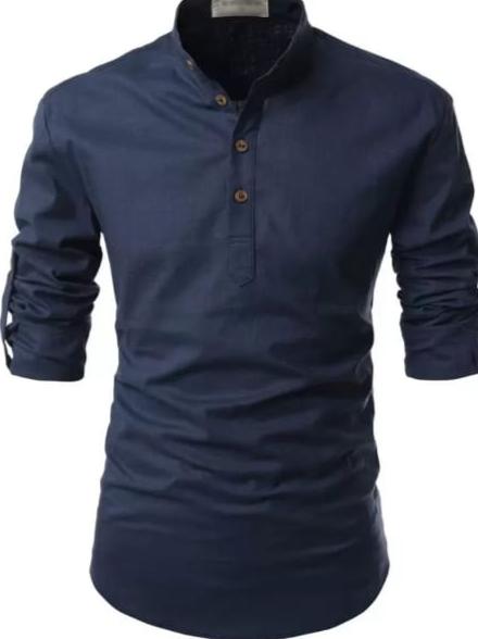 blue cotton casual shirt - 17779194 - Standard Image - 1