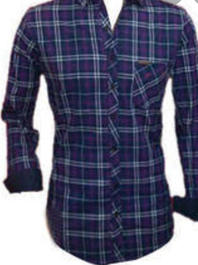 blue cotton casual shirt - 17779194 - Zoom Image - 2