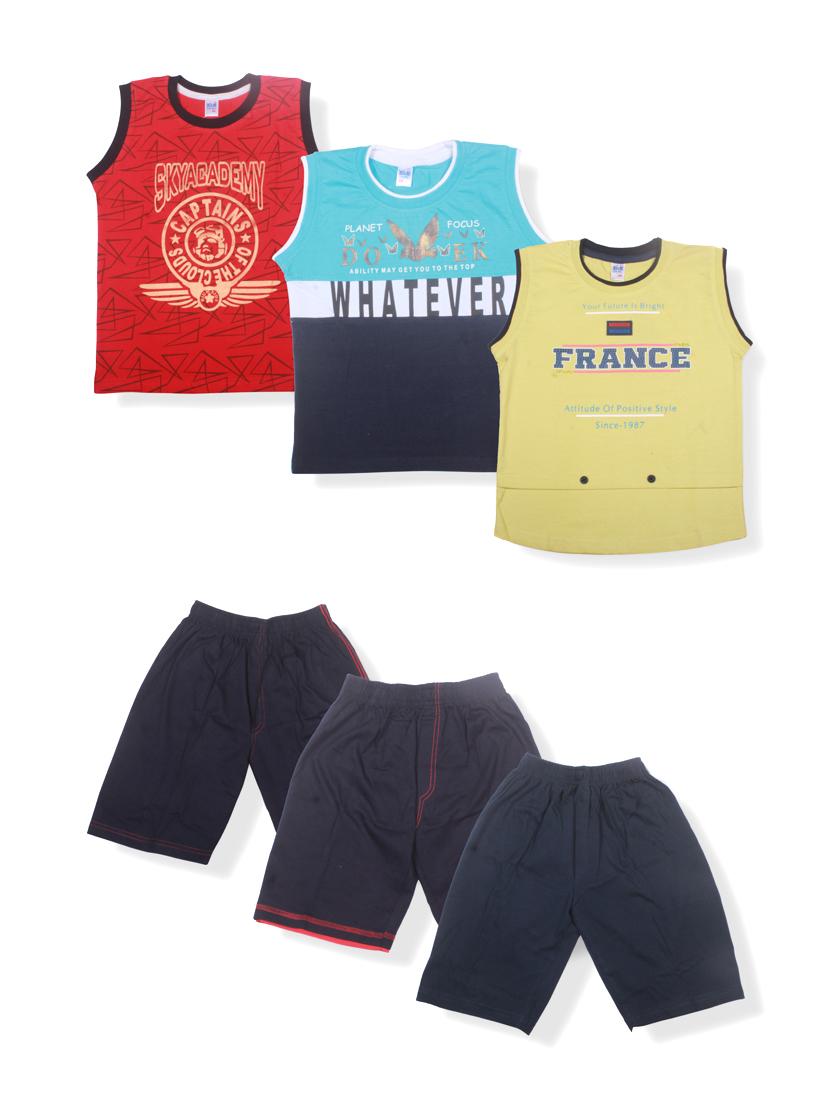 pack of 3 printed shorts set - 17779206 - Zoom Image - 1
