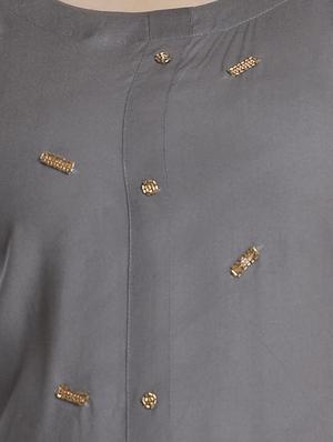 embellished straight kurti - 17779231 - Standard Image - 5