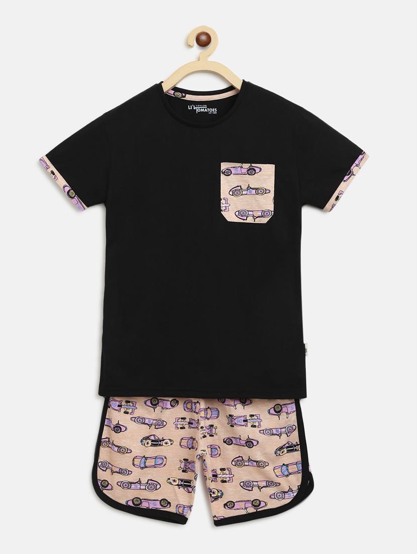 printed nightwear shorts set - 17779808 - Zoom Image - 1