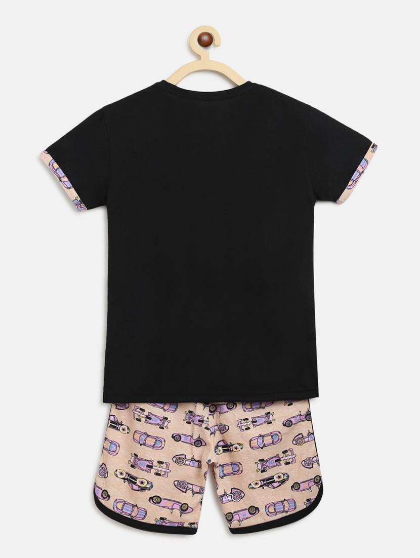 printed nightwear shorts set - 17779808 - Zoom Image - 2