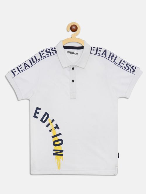 polo neck printed t-shirt - 17779849 - Standard Image - 1