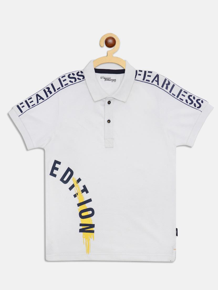 polo neck printed t-shirt - 17779849 - Zoom Image - 1
