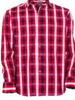 red cotton casual shirt - 17780622 - Standard Image - 2